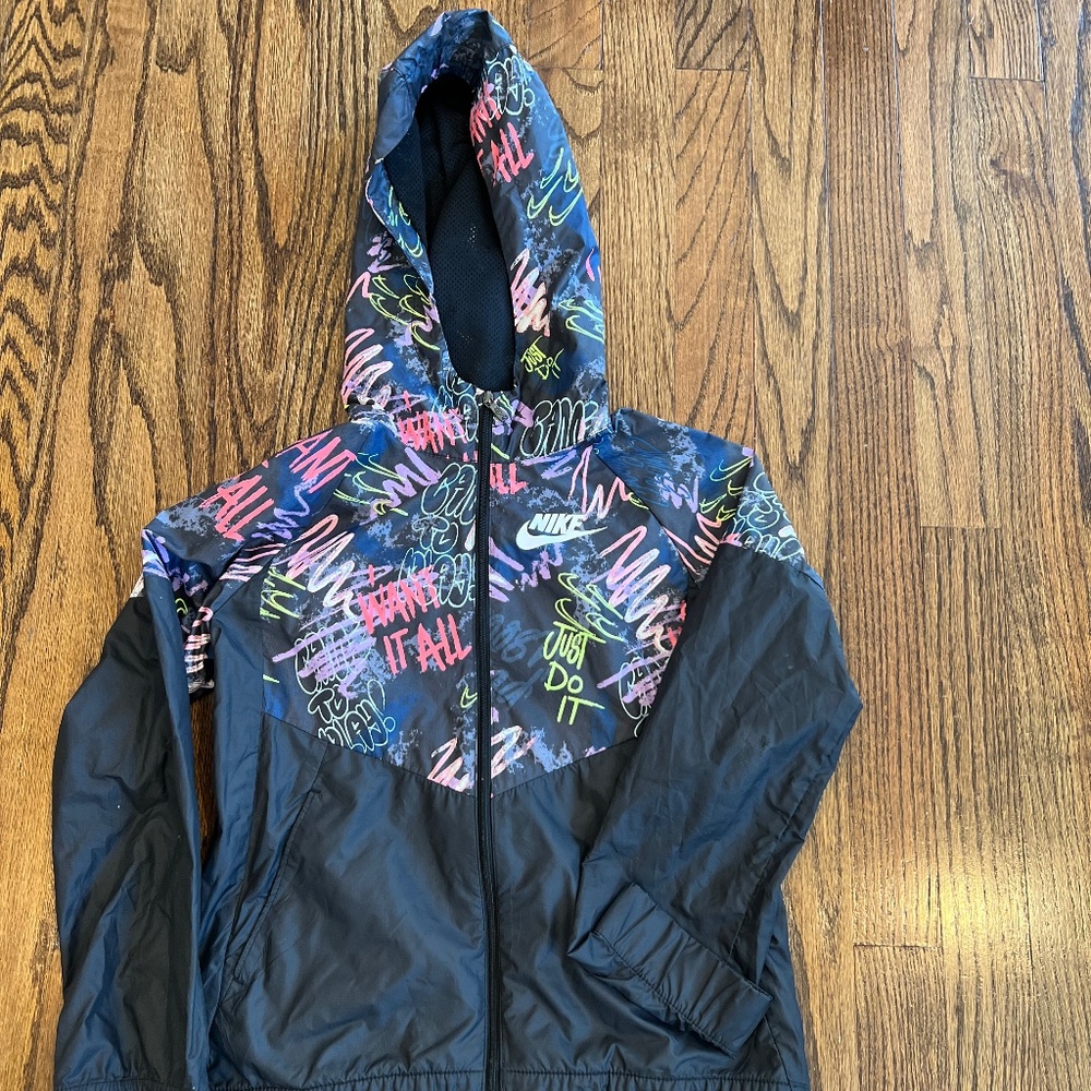Nike Girls Windrunner Graffiti Size Small - Like New Condition